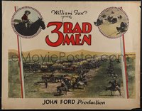 6j0004 3 BAD MEN 1/2sh 1926 directed by John Ford, George O'Brien, Olive Borden, ultra rare!