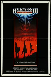 6j0937 HALLOWEEN III 1sh 1982 Season of the Witch, horror sequel, the night no one comes home!