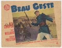 6j0449 BEAU GESTE LC 1939 best image of Gary Cooper leading Legionnaires into battle, ultra rare!