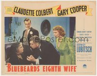 6j0458 BLUEBEARD'S EIGHTH WIFE LC 1938 Gary Cooper, Claudette Colbert, classic Ernst Lubitsch comedy!