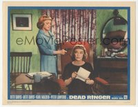 6j0489 DEAD RINGER LC #7 1964 great FX image of Bette Davis holding a gun to Bette Davis' head!