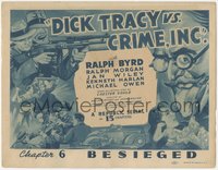 6j0406 DICK TRACY VS. CRIME INC. chapter 6 TC 1941 Ralph Byrd, detective serial, Besieged, rare!