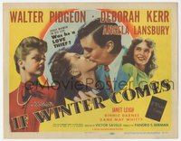 6j0414 IF WINTER COMES TC 1948 Walter Pidgeon, Deborah Kerr, Angela Lansbury, Janet Leigh
