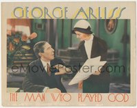 6j0552 MAN WHO PLAYED GOD LC 1932 c/u of young Bette Davis shown with George Arliss, ultra rare!