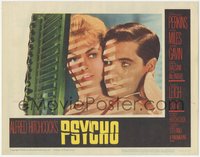 6j0571 PSYCHO LC #1 1960 great close image of Janet Leigh & John Gavin by window with shadows!