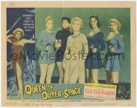 6j0573 QUEEN OF OUTER SPACE LC #8 1958 sexy Zsa Zsa Gabor with 4 female aliens pointing ray guns!