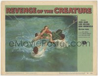6j0581 REVENGE OF THE CREATURE LC #3 1955 four men in water tie up the monster with rope!