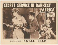 6j0590 SECRET SERVICE IN DARKEST AFRICA chapter 13 LC 1943 Republic serial, The Fatal Leap!