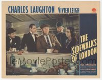 6j0593 SIDEWALKS OF LONDON LC 1940 Charles Laughton at with Rex Harrison & Vivien Leigh, ultra rare!