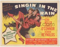 6j0429 SINGIN' IN THE RAIN TC 1952 classic art of Gene Kelly, Donald O'Connor & Debbie Reynolds!