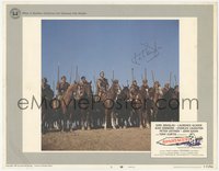 6j0095 SPARTACUS signed LC #5 R1967 by Kirk Douglas, who is leading an army of men on horses!