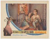 6j0632 UNTAMED LC 1929 Ernest Torrence scares young Joan Crawford & Robert Montgomery, ultra rare!