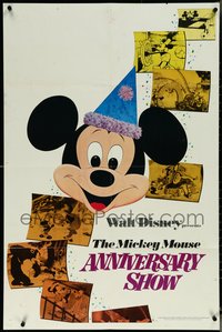 6j1008 MICKEY MOUSE ANNIVERSARY SHOW 1sh R1970s Disney, Mickey Mouse and cartoons, ultra rare!
