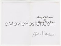 6j0135 AKIRA KUROSAWA signed Christmas card 1970s the Japanese director created the Santa Claus art!