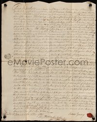 6j0212 INDENTURE DOCUMENT deed 1763 woman enters into service to another for 2 years, 261 years old!