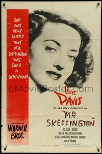 6j1019 MR. SKEFFINGTON 1sh 1944 Bette Davis, Rains, a woman is beautiful only when she is loved!