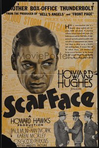 6j0316 SCARFACE pressbook cover 1932 Paul Muni, George Raft, Howard Hughes, Howard Hawks