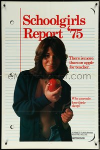 6j1120 SCHOOLGIRLS REPORT '75 1sh 1975 there's more than an apple for teacher!