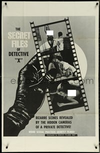 6j1122 SECRET FILES OF DETECTIVE X 1sh 1968 sexual practices filmed by hidden cameras, ultra rare!