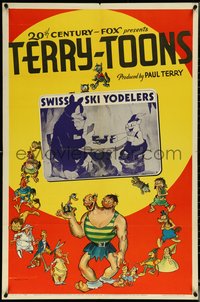 6j1170 SWISS SKI YODELERS 1sh 1939 Paul Terry's Terry-Toons, images of wacky characters, ultra rare!