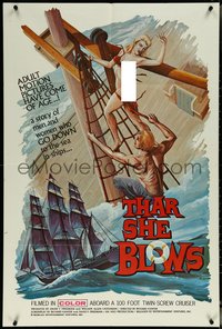 6j1179 THAR SHE BLOWS 1sh 1969 a story of men and women who GO DOWN to the sea in ships!
