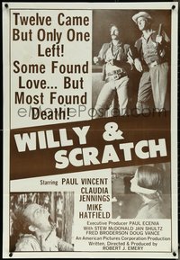 6j1226 WILLY & SCRATCH 1sh 1975 some found love... but most found death, ultra rare!