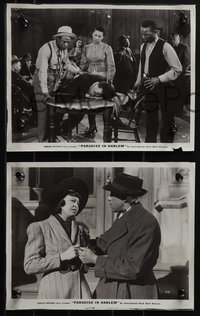 6j1569 PARADISE IN HARLEM 4 8x10 stills 1939 Frank Wilson risks his life to play Othello, ultra rare!