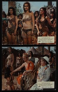 6j1301 CARRY ON UP THE JUNGLE 8 color English FOH LCs 1970 Gerald Thomas, sex in Africa, ultra rare!