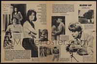 6j0253 BLOW-UP herald 1967 Michelangelo Antonioni, David Hemmings, Verushka, Vanessa Redgrave, rare!