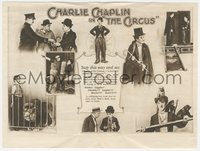 6j1240 CIRCUS English herald 1928 Charlie Chaplin on tightrope + great photo montage, ultra rare!