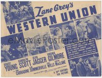 6j1265 WESTERN UNION herald 1941 Zane Grey, Fritz Lang, Robert Young, Randolph Scott, ultra rare!