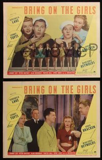 6j0658 BRING ON THE GIRLS 8 LCs 1945 great images of sexy Veronica Lake, Sonny Tufts & Eddie Bracken!