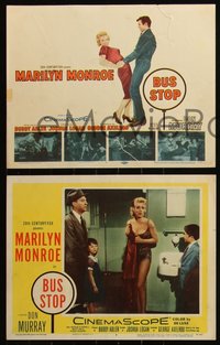 6j0659 BUS STOP 8 LCs 1956 super sexy Marilyn Monroe, Don Murray, O'Connell, complete set!