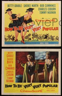 6j0682 HOW TO BE VERY, VERY POPULAR 8 LCs 1955 Betty Grable & Sheree North, Charles Coburn!