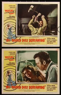 6j0700 MY WORLD DIES SCREAMING 8 LCs 1958 shocker in Psychorama, Terror in the Haunted House!