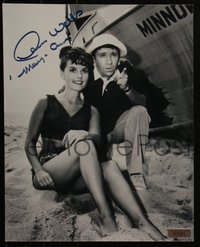 6j0179 GILLIGAN'S ISLAND signed 8x10 REPRO photo + 2 index cards 1980s Denver, Wells & Louise!