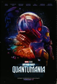 6k0547 ANT-MAN & THE WASP: QUANTUMANIA advance DS 1sh 2023 Rudd in the title role, Lilly as Wasp!