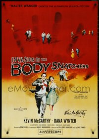 6k0439 INVASION OF THE BODY SNATCHERS signed 24x34 English commercial poster 1996 by Kevin McCarthy!