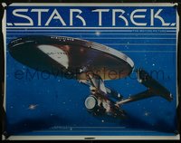 6k0446 STAR TREK foil 22x29 commercial poster 1979 The Motion Picture, cool image of Enterprise!