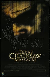6k0448 TEXAS CHAINSAW MASSACRE signed 22x35 commercial poster 2003 by 'Leatherface' Bryniarski!