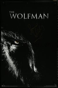 6k0452 WOLFMAN signed 23x34 Canadian commercial poster 2010 by Wilding, Del Toro's stunt double!