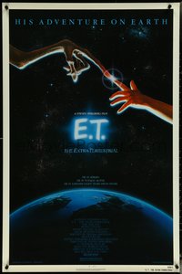 6k0647 E.T. THE EXTRA TERRESTRIAL NSS style 1sh 1982 Steven Spielberg classic, John Alvin art!