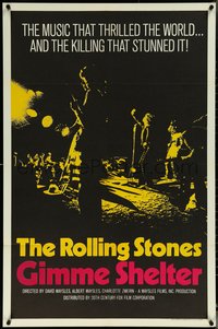 6k0697 GIMME SHELTER int'l 1sh 1971 Rolling Stones out of control rock & roll concert!
