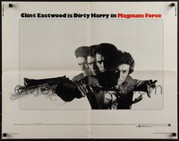 6k0195 MAGNUM FORCE 1/2sh 1973 Clint Eastwood returns as Dirty Harry in motion drawing his big gun!