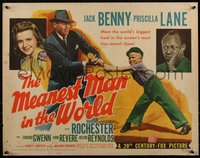 6k0198 MEANEST MAN IN THE WORLD 1/2sh 1943 Jack Benny & Priscilla Lane, George M. Cohan, ultra rare!