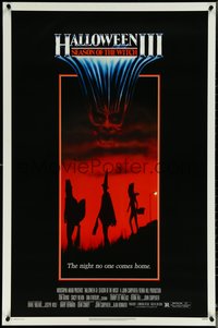 6k0714 HALLOWEEN III 1sh 1982 Season of the Witch, horror sequel, the night no one comes home!