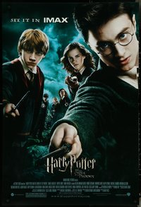 6k0719 HARRY POTTER & THE ORDER OF THE PHOENIX IMAX DS 1sh 2007 Radcliffe, Watson, see it in IMAX!