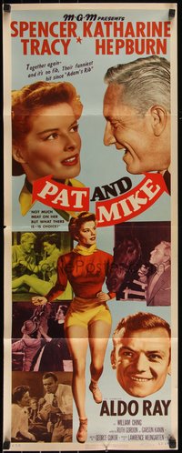 6k0090 PAT & MIKE insert 1952 not much meat on Katharine Hepburn but what there is, is choice!