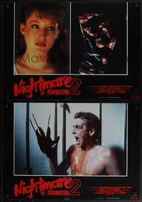 6k0155 NIGHTMARE ON ELM STREET 2 6 Italian 19x27 pbustas 1985 Robert Englund as Freddy Krueger!