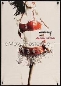 6k0221 GRINDHOUSE 2-sided Japanese 14x20 2007 Rodriguez & Tarantino, Planet Terror & Death Proof!
